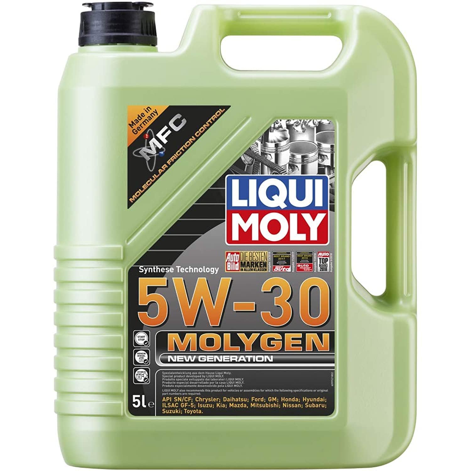 Liqui Moly Molygen New Generation 5W-30 | 5 L | Aceite de Motor | SKU: 9952