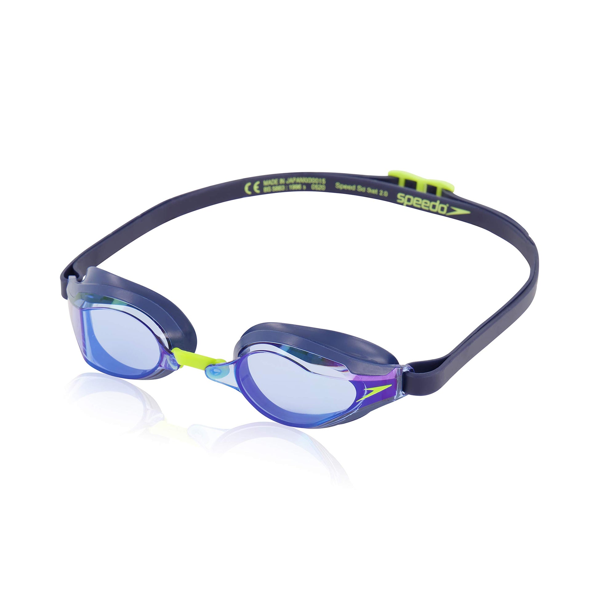 Anteojos de Natación Speedo Peacoat Smoke Blue Mirrored Socket 2.0 Unisex Adultos