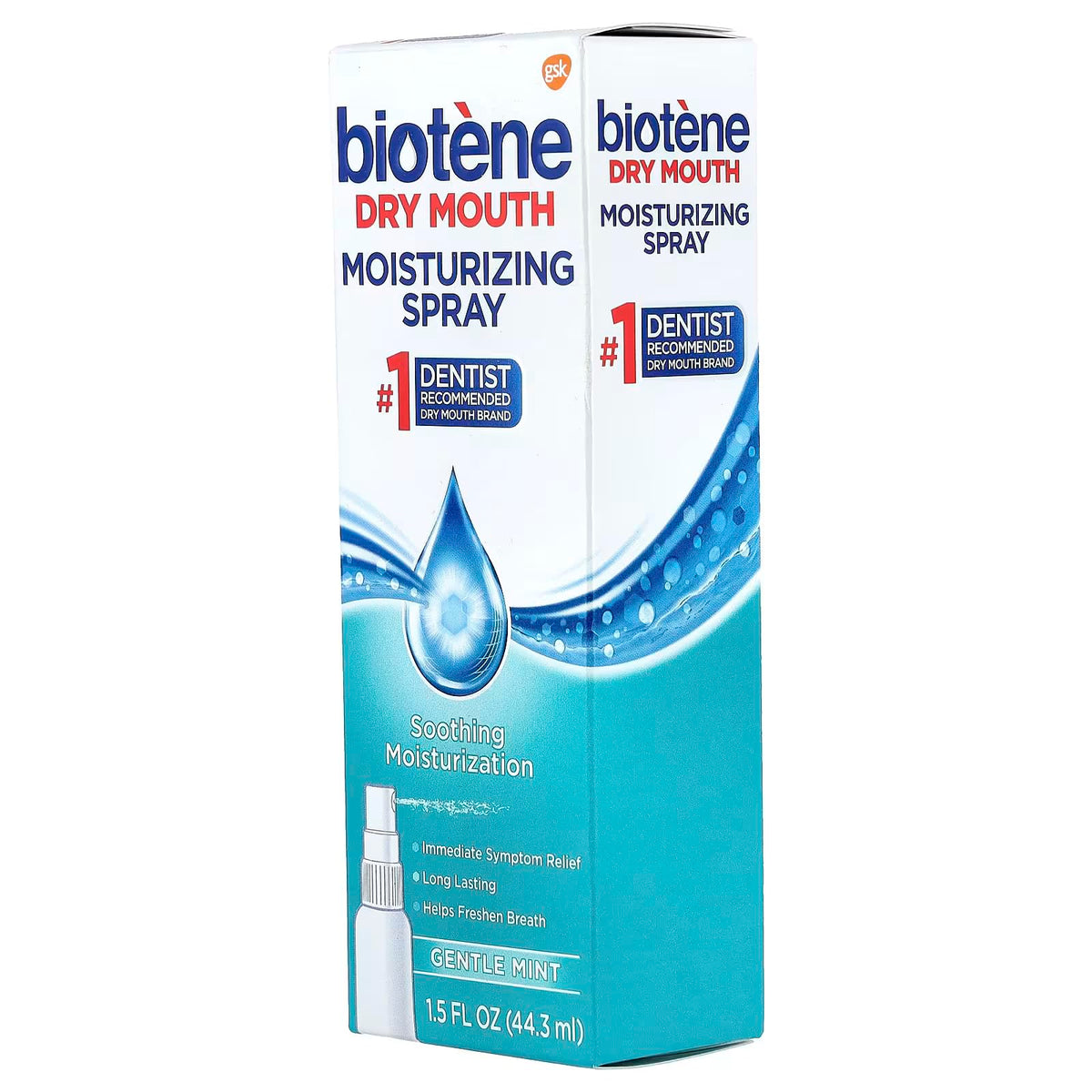 Spray Bucal Hidratante Biotene Menta Suave Sin Azúcar para Boca Seca y Aliento Fresco