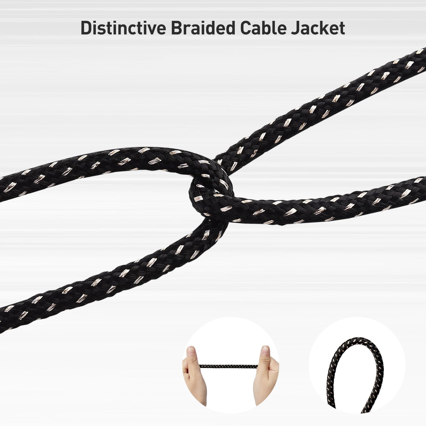 Cable Matters, paquete de 2 cables de guitarra TS de 1/4 pulgadas, recto a ángulo recto, cable de instrumento de 1/4, 3 pies