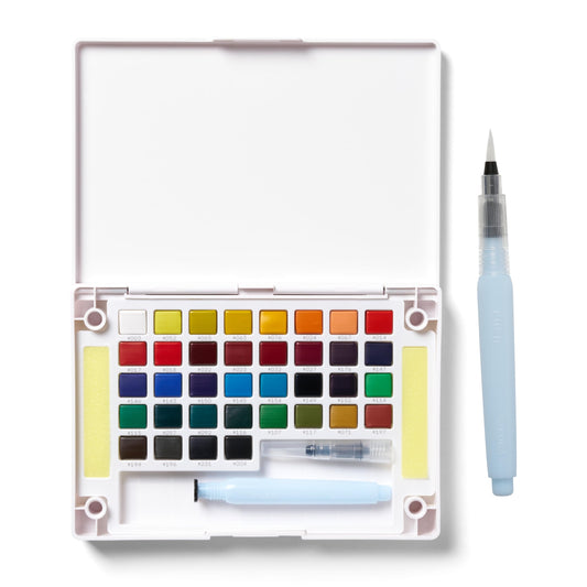 Caja de Acuarelas Sakura Koi 36 Unidades Con Pincel