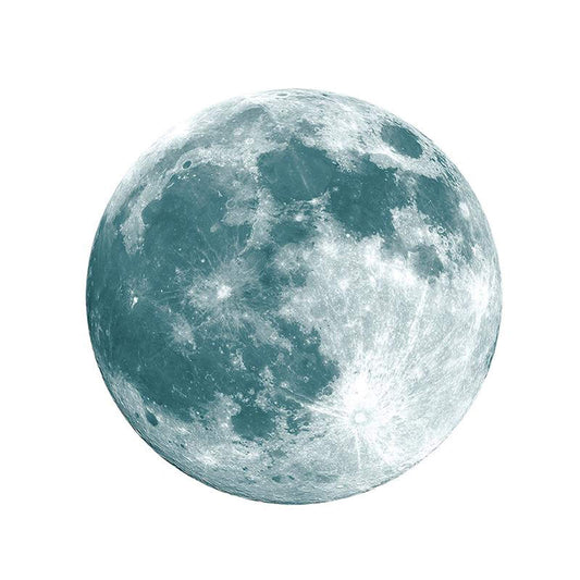 Pegatinas Luminosas Yuyeran Luna Brillo en la Oscuridad Decoración de Habitación