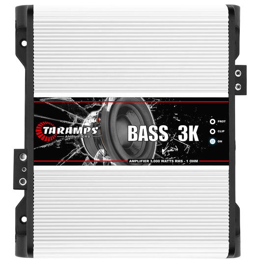 Amplificador Monofónico Taramps Blanco 3000 Vatios Clase D 1 Ohmio Monobloque