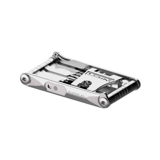 LEZYNE Super SV22 - Herramienta múltiple para bicicleta, broca de acero inoxidable anticorrosión, HEX 2/2.5/3/4/5/6/8 mm, T10/T25/T30, herramienta compacta para bicicleta