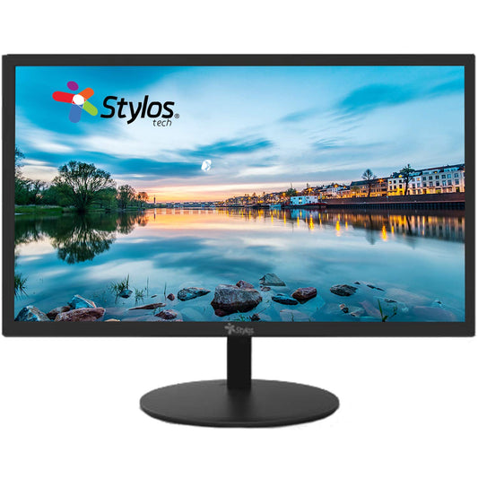 Monitor Stylos 18.5 Pulgadas led 1366x768 DP vga hdmi 60hz