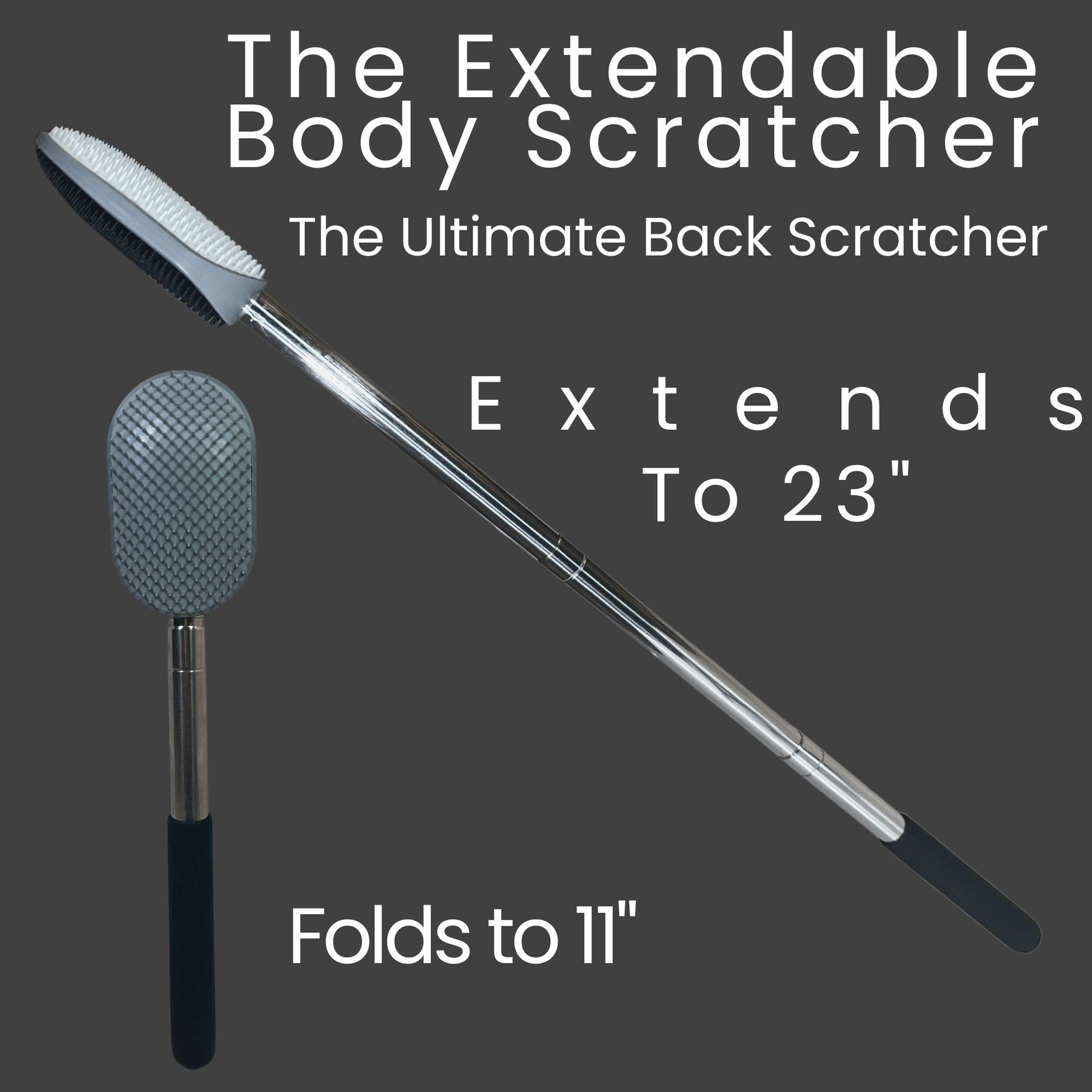 Masajeador The Body Scratcher Expansible para Cuero Cabelludo y Espalda, Superficie Grande para Arañazos