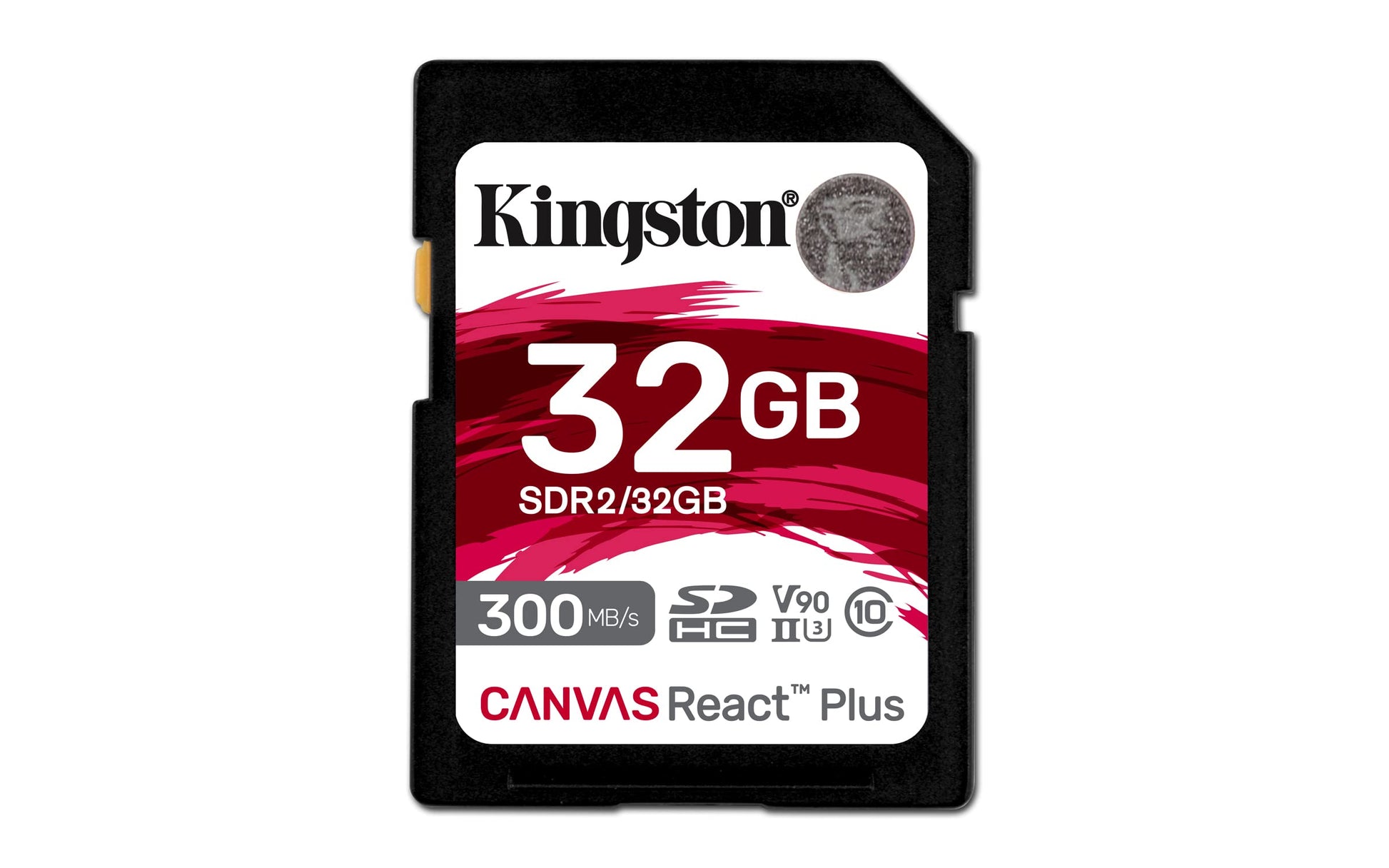 Kingston Memoria SD SDHC Canvas React Plus 300R UHS-II V90(SDR/32GB)