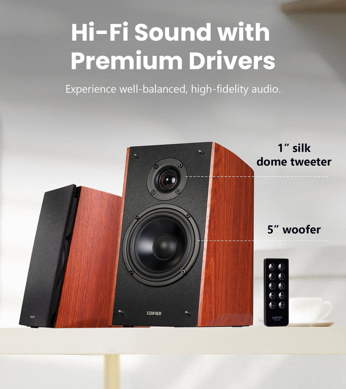 Altavoces Activos Edifier Madera Bluetooth 120 Vatios Entrada Óptica