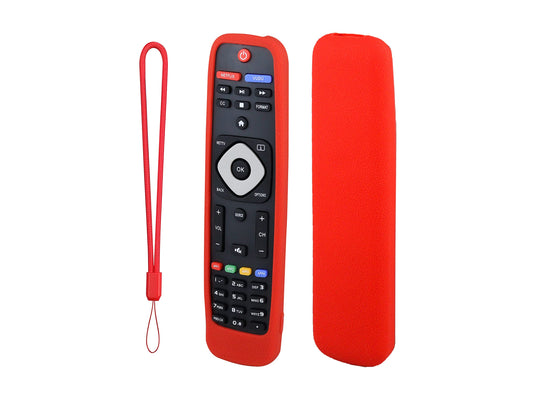 Funda para Control Philips Smart TV 4k Silicon (Rojo)