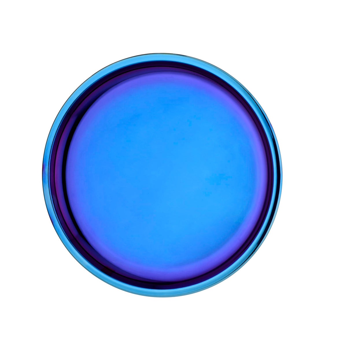 Ahimsa - Platos de acero inoxidable para niños, platos para niños pequeños, platos de cena, 100% libres de BPA y aptos para lavaplatos, plato azul (paquete de 1), PLA9-108