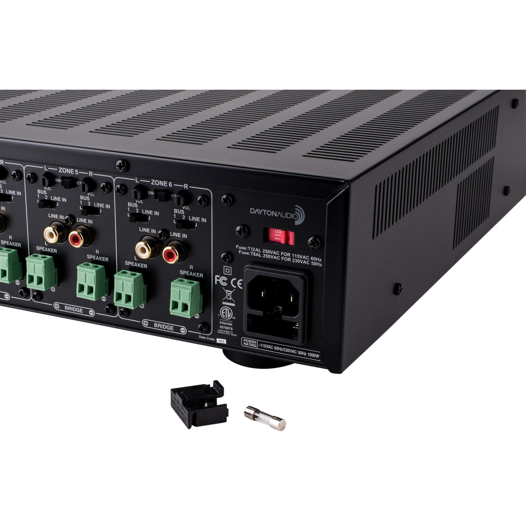 Dayton Audio MA1260 Amplifier Multi-Zone, 60WPC, 12 Channel