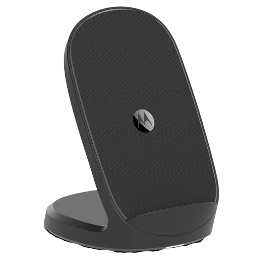 Cargador Inalámbrico Motorola Negro 15W Carga Rápida USB-C Compatible con Teléfonos Celulares
