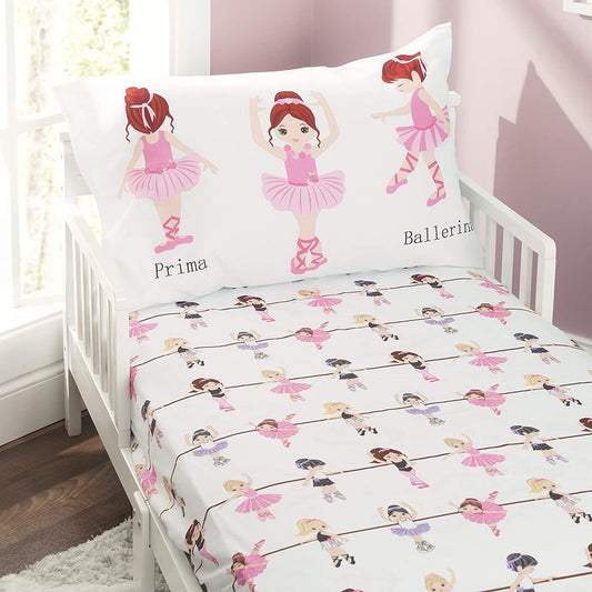 Everyday Kids - Juego de sábanas y fundas de almohada ajustables para niños pequeños, de microfibra suave, transpirable e hipoalergénica