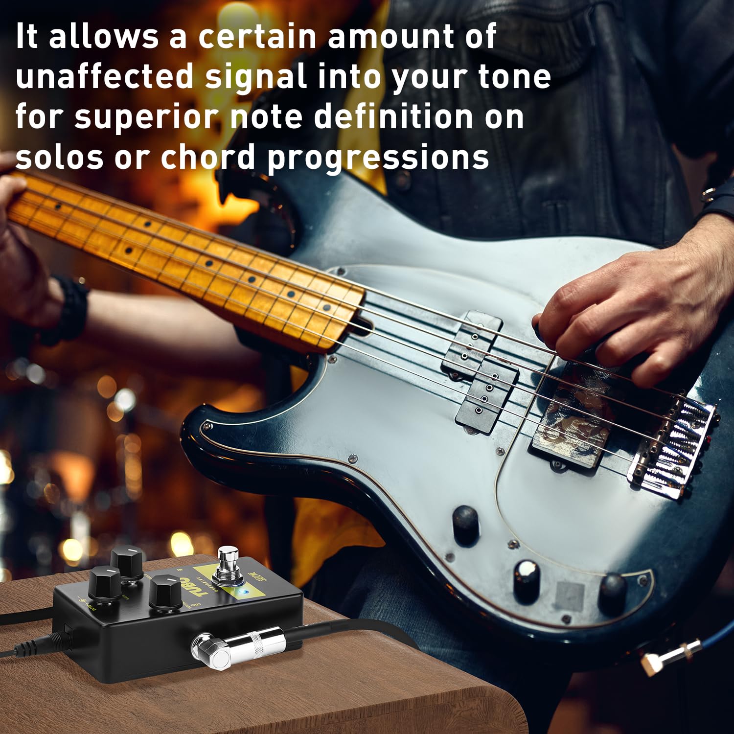 Pedal de Efecto para Guitarra Eléctrica Satone S806 Sobremarcha Acústico de Metal con True Bypass