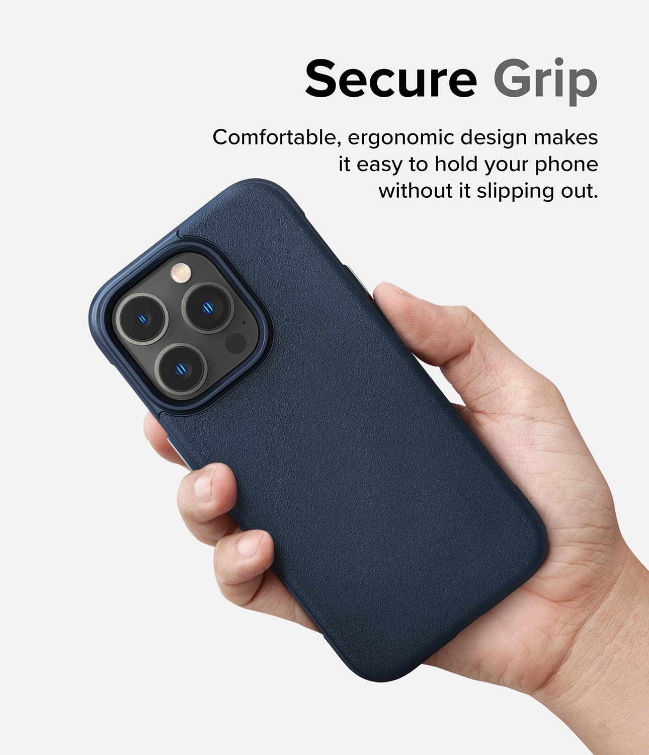 Funda iPhone 14 Pro Ringke Navy Antideslizante Anti Huella Dactilar