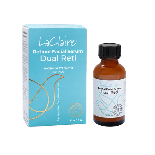 LaClaire 8% Retinol & Retinyl Serum - Best Retinol Serum for Wrinkle Repair & Hyperpigmentation Treatment - No Redness or Peeling (10 ml/0.34 oz)