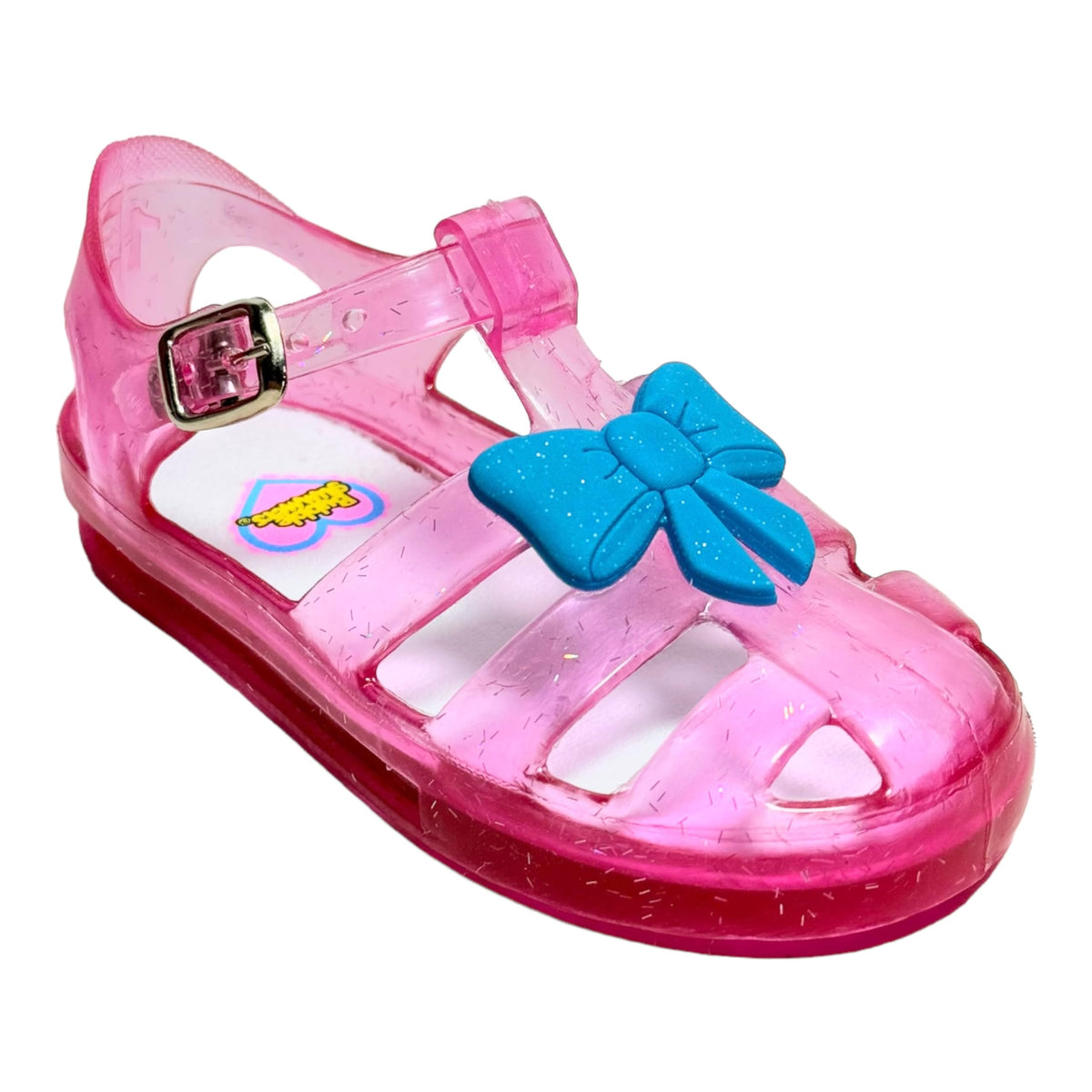 Bubble gummers Huarache Entrenador para IR al baño para Niño y Niña de Plástico Resistente con Adorno (FIUSHA Cristal, Sistema Tallas Calzado JP, Bebé, Medición, 16.0 cm)