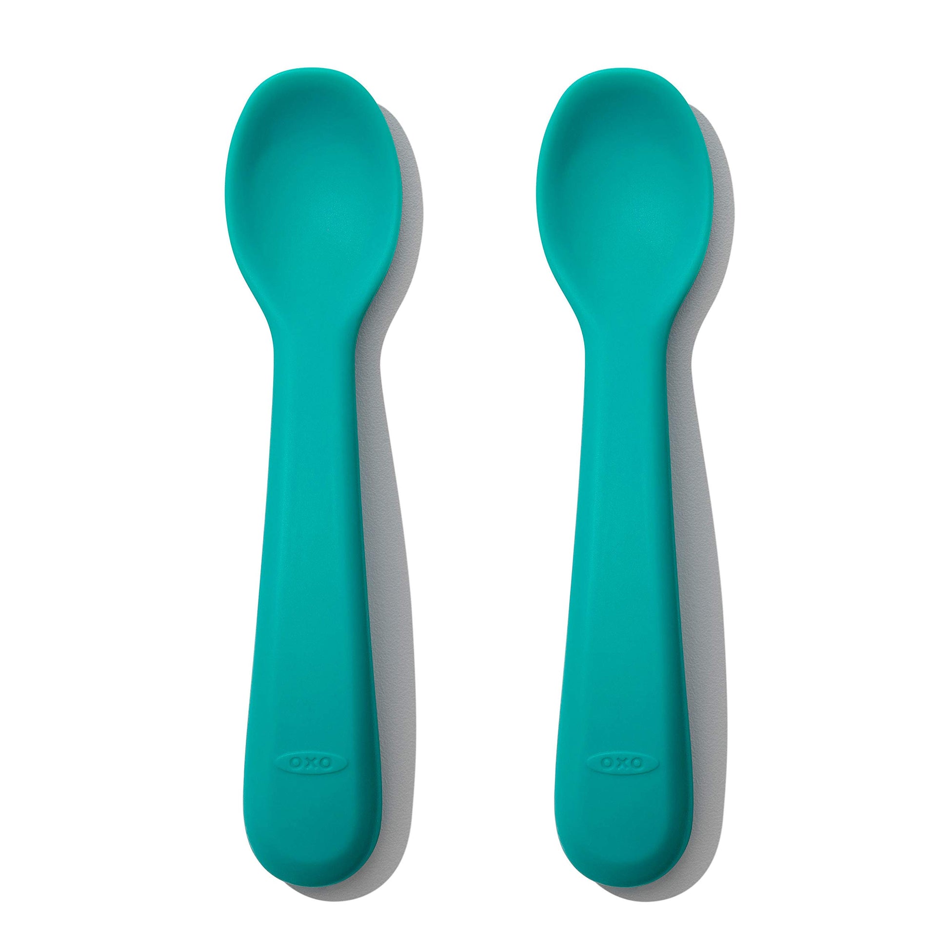 Juego de Cucharas de Silicona OXO Tot Verde Azulado