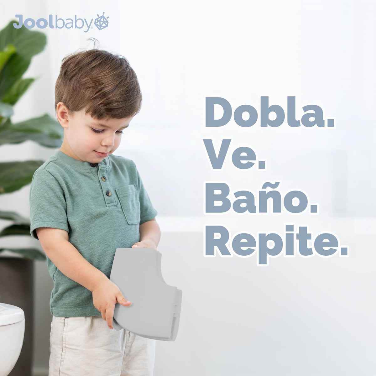 Jool - Asiento plegable para entrenamiento de viaje para niños pequeños, se adapta a inodoros redondos y ovalados, ventosas antideslizantes, incluye bolsa de viaje (gris)