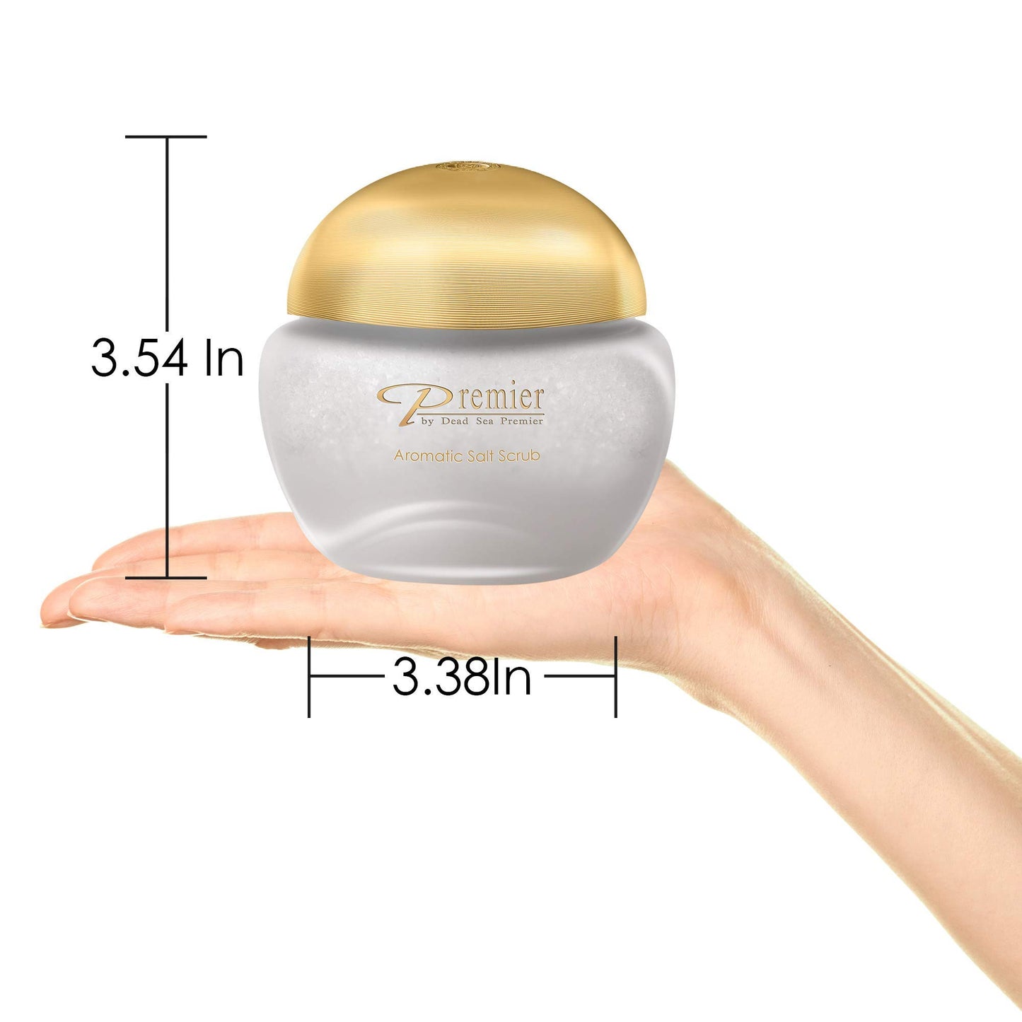 Exfoliante Corporal Premier Dead Sea con Tapa Dorada y Sales Minerales de Aromaterapia