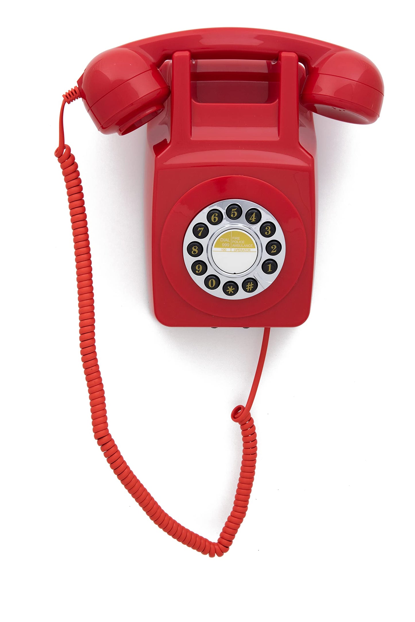 GPO 746 Retro Wall Push Button Telephone Red