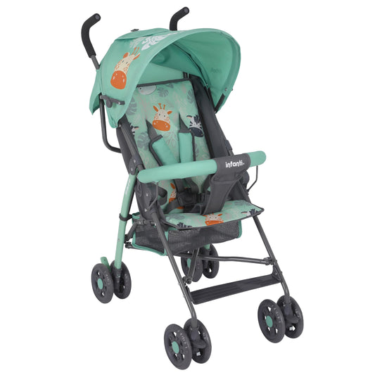 INFANTI | Carriola para Bebe de Baston SKIT | Carriola de Viaje - Carrito para Bebe | Cosas para Bebes 6 Meses hasta 15 kg - Compacta y Plegable | Carriola de Baston Ligera con Arnés de Seguridad