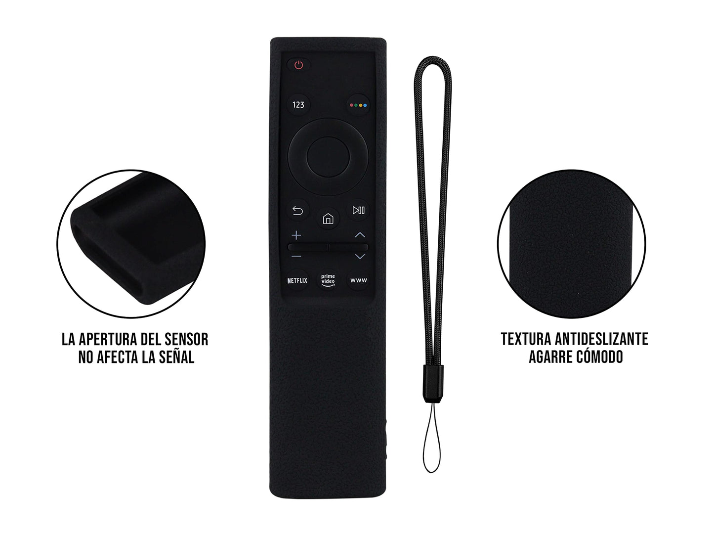 Funda para Control Samsung 4K Smart TV UHD Negro BN59