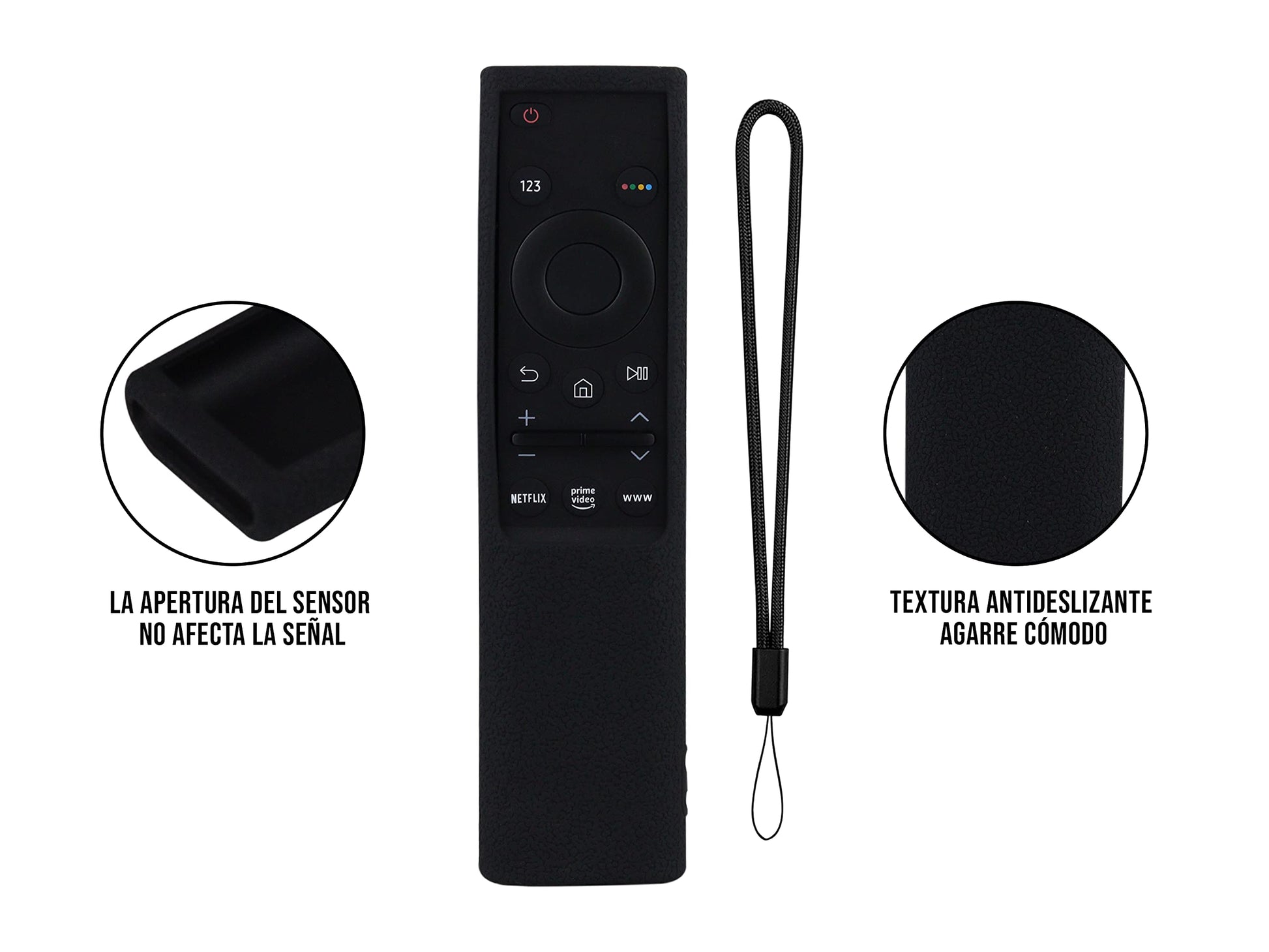 Funda para Control Samsung 4K Smart TV UHD Negro BN59