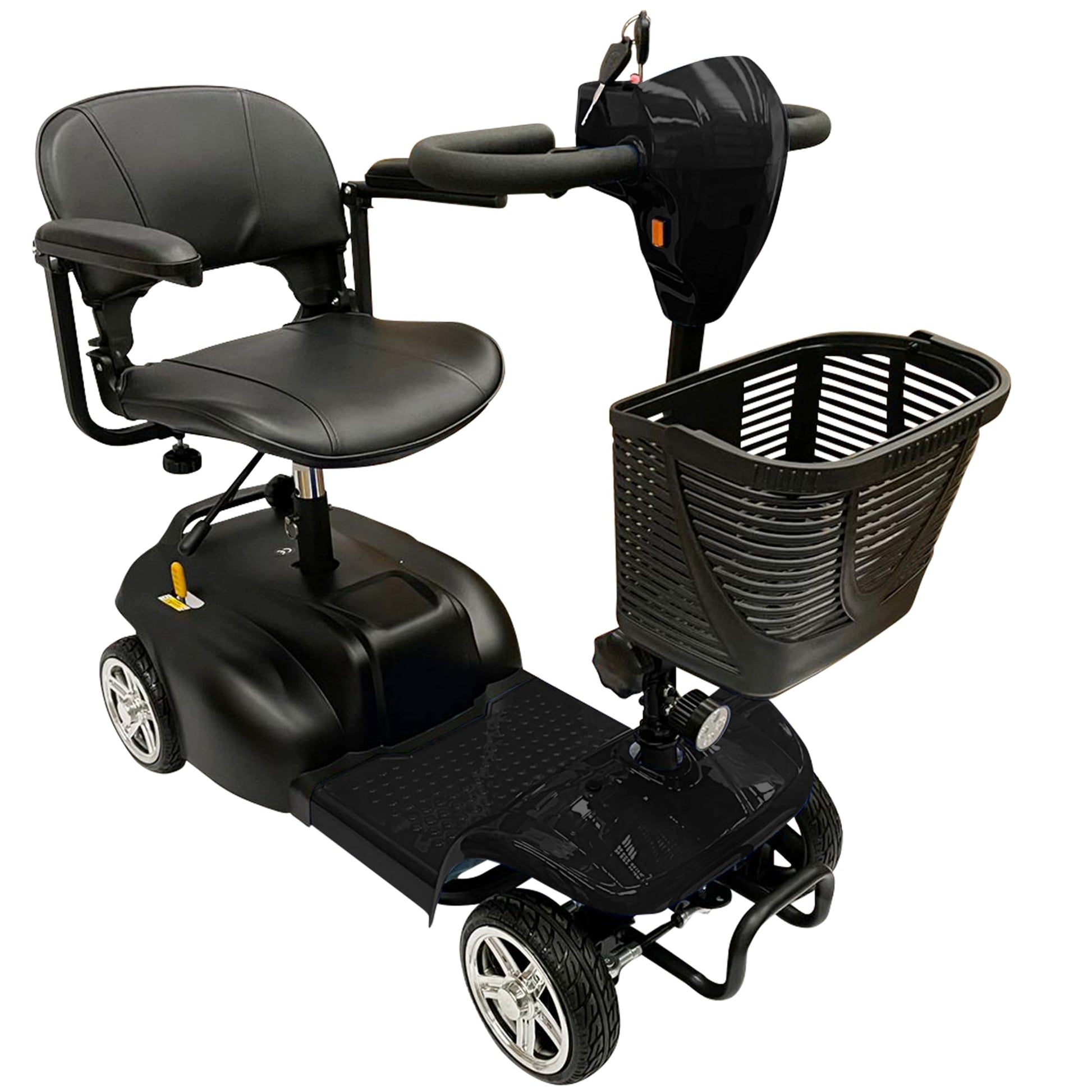 INFINITY | Silla Ruedas Eléctrica Plegable y Recargable Scooter para Adulto Discapacitado, con Batería de Larga Duración (NEGRO)