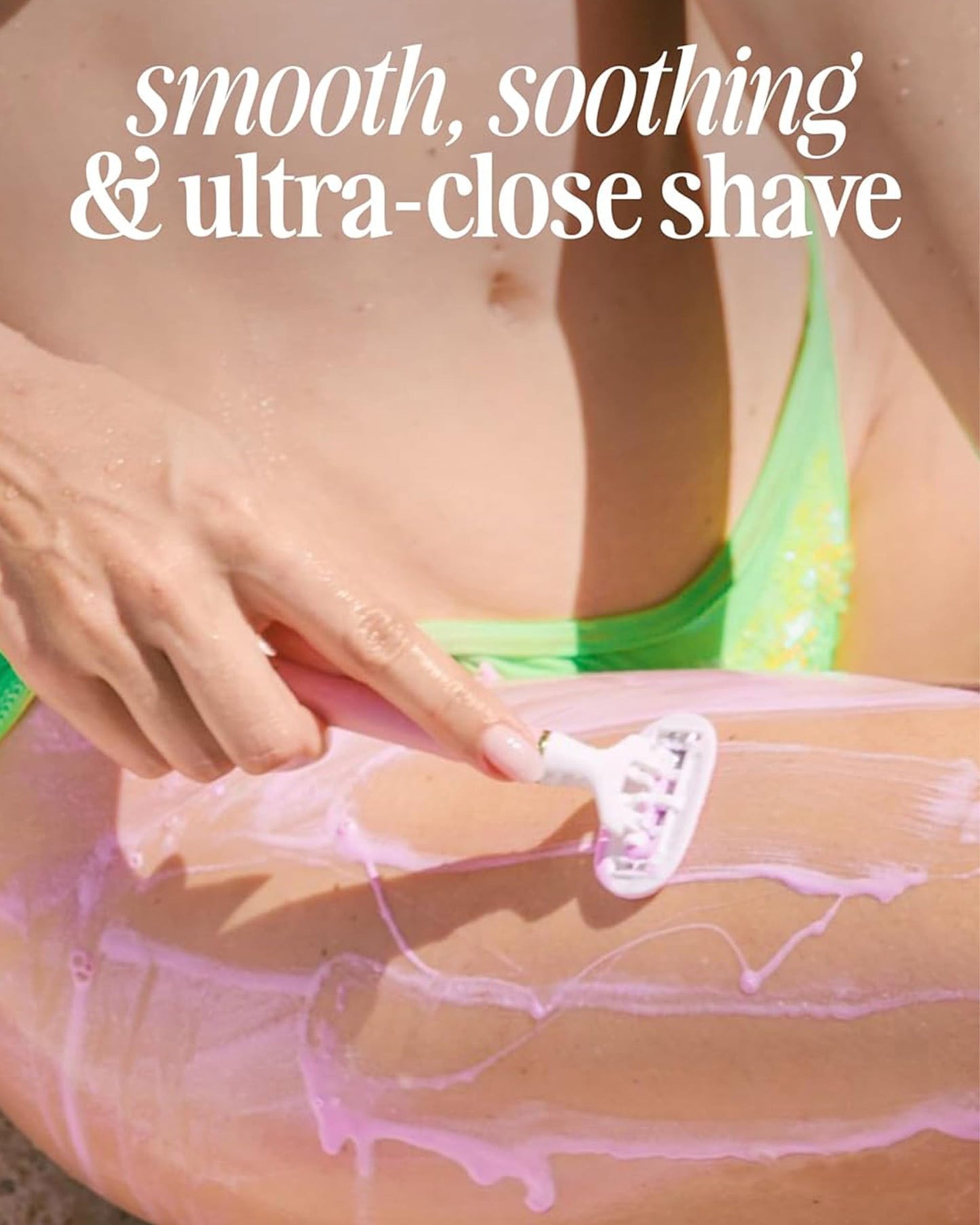 Truly Maquinilla de afeitar Life Shaver | La mejor maquinilla para piel sensible | 5 hojas con gel impregnado con aloe y manteca de karité | Cabezal pivotante y mango flexible para un afeitado suave y