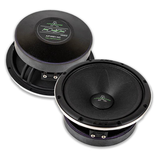 Deaf Bonce - Juego de altavoces de rango medio de 6.5 pulgadas, 180 W, RMS de 4 ohmios, serie Apocalypse AP-M61AC