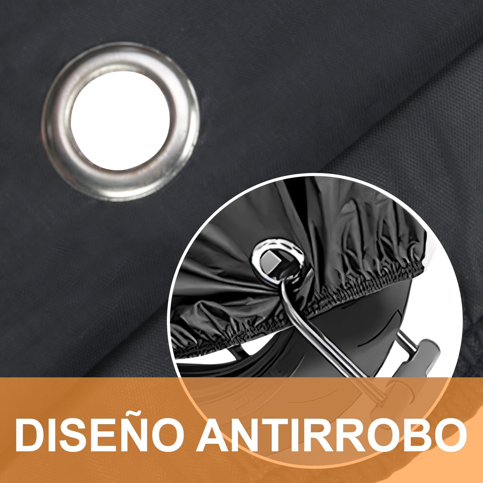 Lubardy - Funda para Moto Cubre para Motoneta Impermeable Cubierta para Motocicleta Impermeable Accesorios Protección contra el Polvo, Escombros