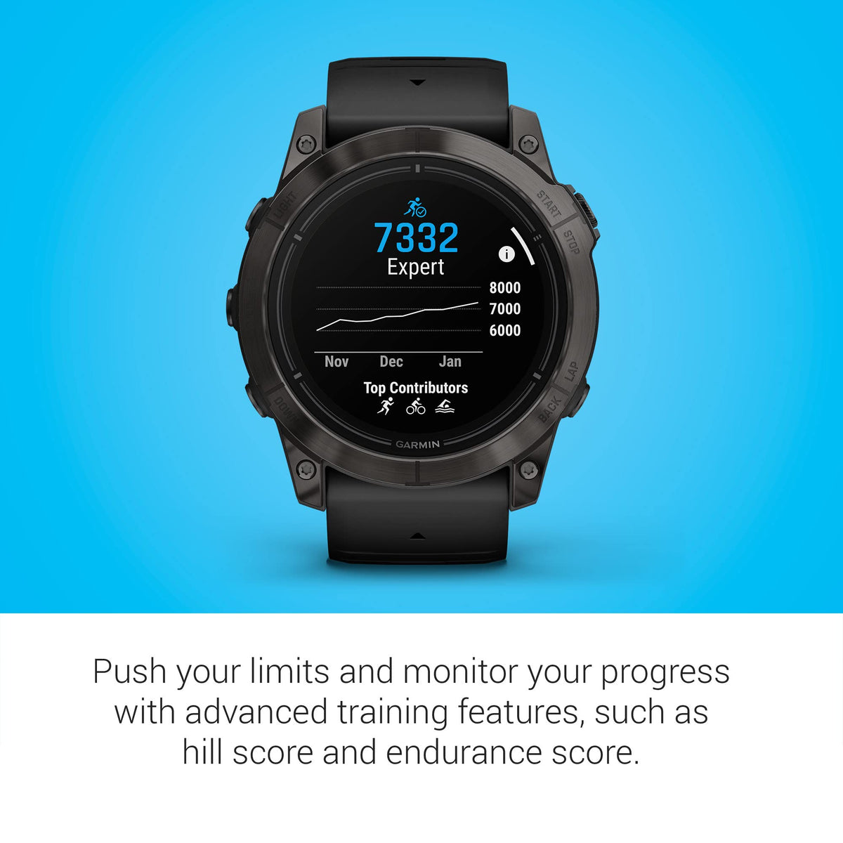 Reloj Inteligente Garmin Epix Pro Zafiro Gris Carbón Negro 51 mm