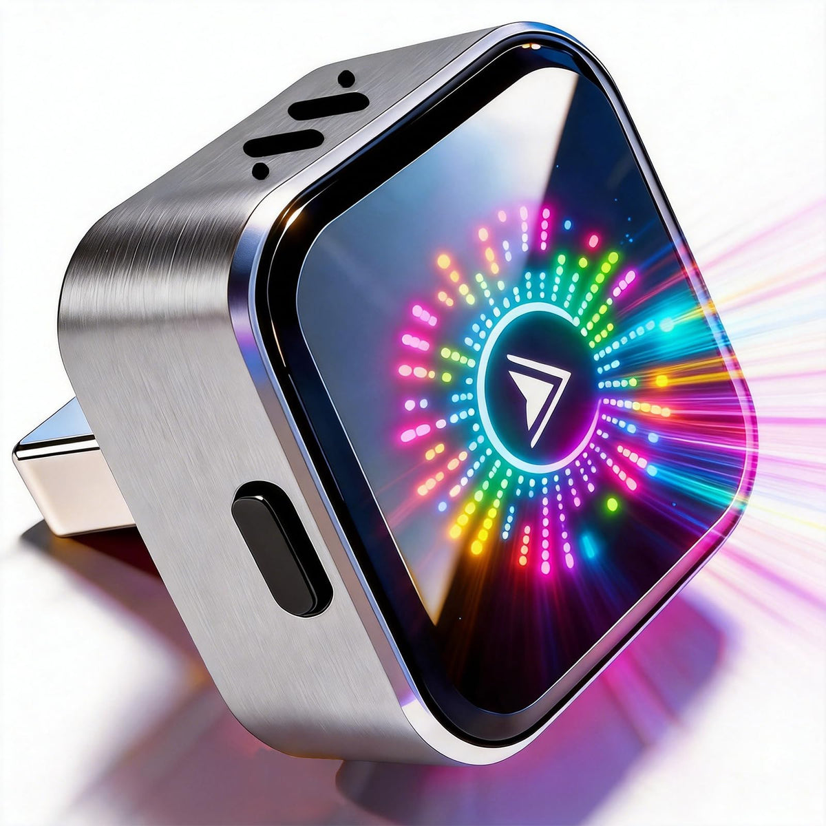 Adaptador Inalámbrico YIGANGBAO RGB Actualizable 2 en 1 para CarPlay y Android Auto