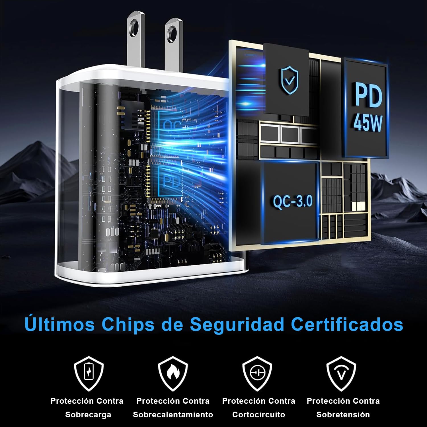 Lifedance 2 Piezas Cargador Tipo C, Cargador 45W Carga Rápida, para Galaxy S25 Ultra/S25/S24 Ultra/S24/S23 Ultra/S23/S22/S21 /Note 10/Note 20/S20, Galaxy Tab S10/S9/S8,con un Cable de 1,5mtr (Blanco)