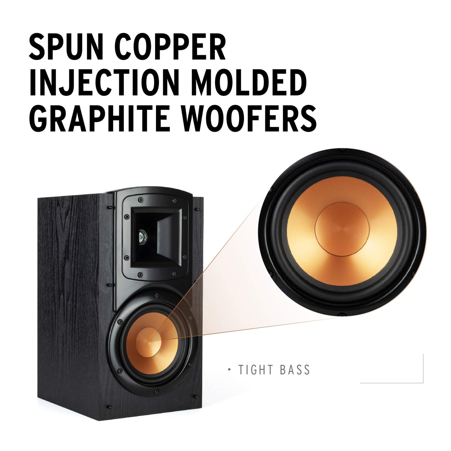 Klipsch Synergy Black Label B-200- Par de Altavoces de estanteria Color Negro