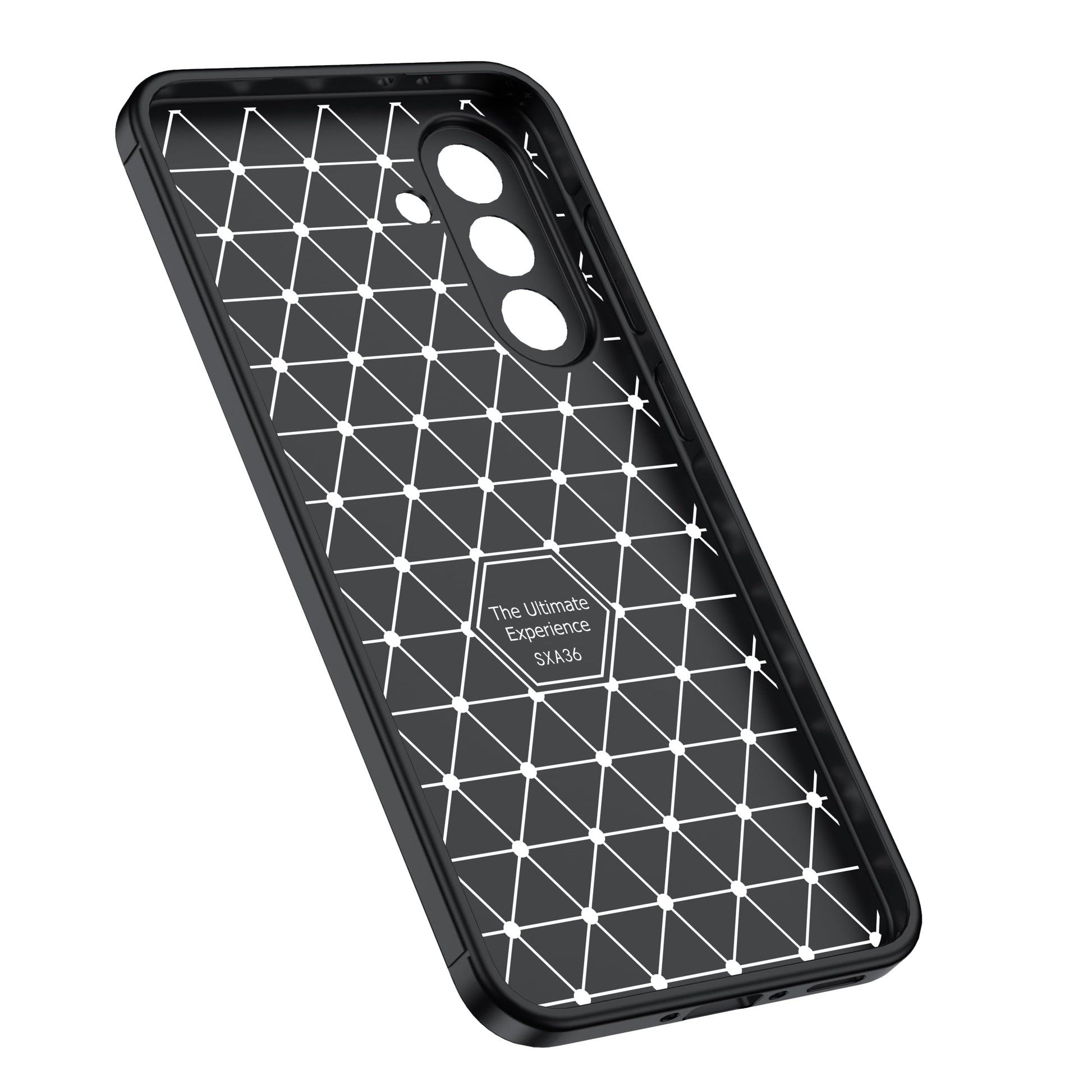 DABUNA Funda para Samsung Galaxy A36 5G Case Uso Rudo Protector de Cámara Duradero Suave Antihuellas Protector Cover (Negro)