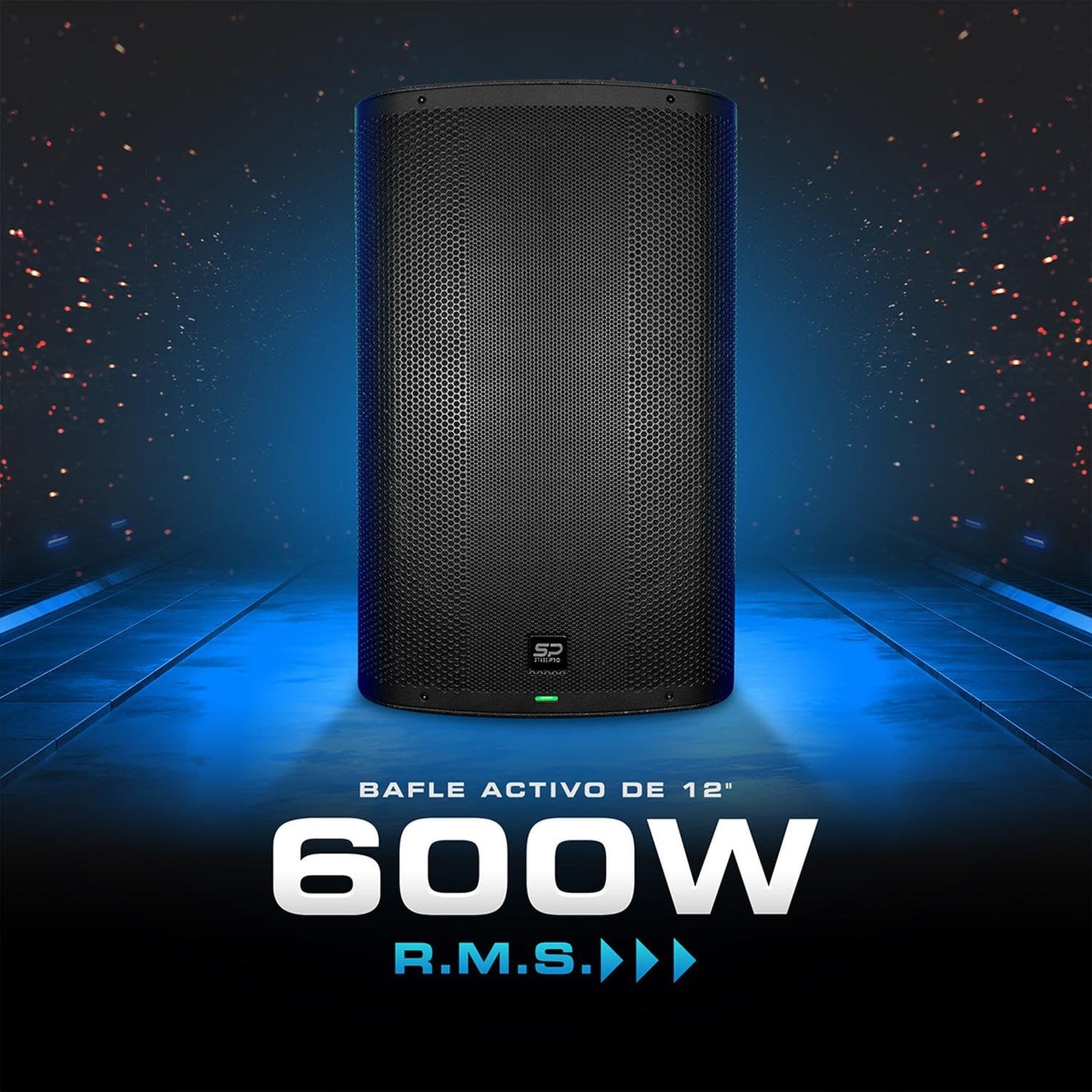 Stagepro Bafle Profesional Amplificado SP-12ELITE Activo 12" RMS 600w