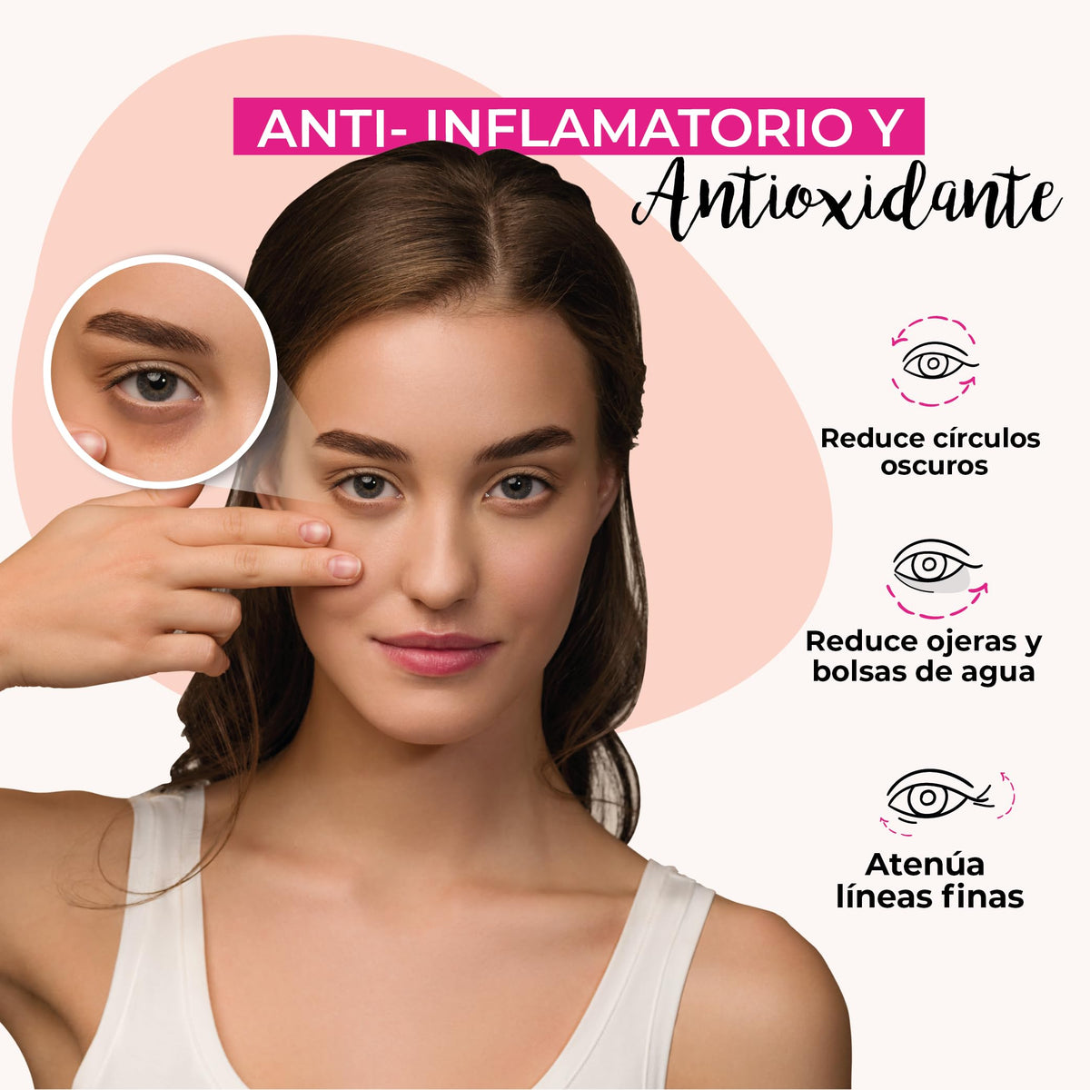 HEBBE | Aceite De Rosa Mosqueta 50 ml | Tratamiento Facial Antiedad y Reparador Cutáneo | Regenerador De Piel, Reduce Manchas, Ojeras y Estrías | Aceite Natural