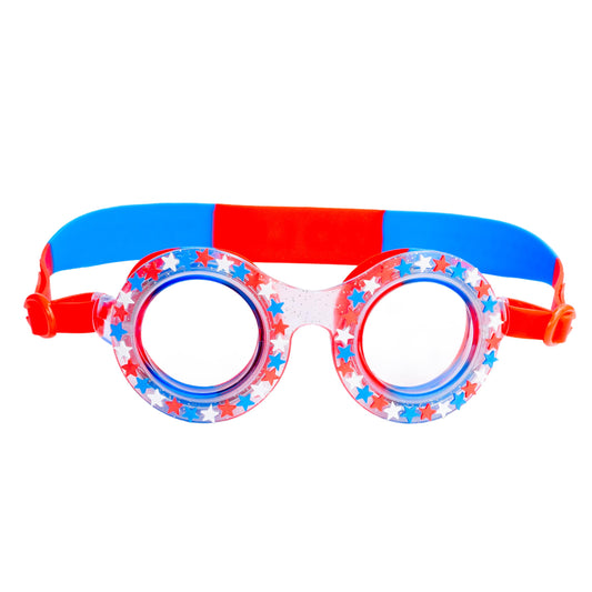 H2O Life - Antiparras de natación para niños y niñas, divertida protección para la vista (estrellas de la bandera de Estados Unidos, tamaño único)