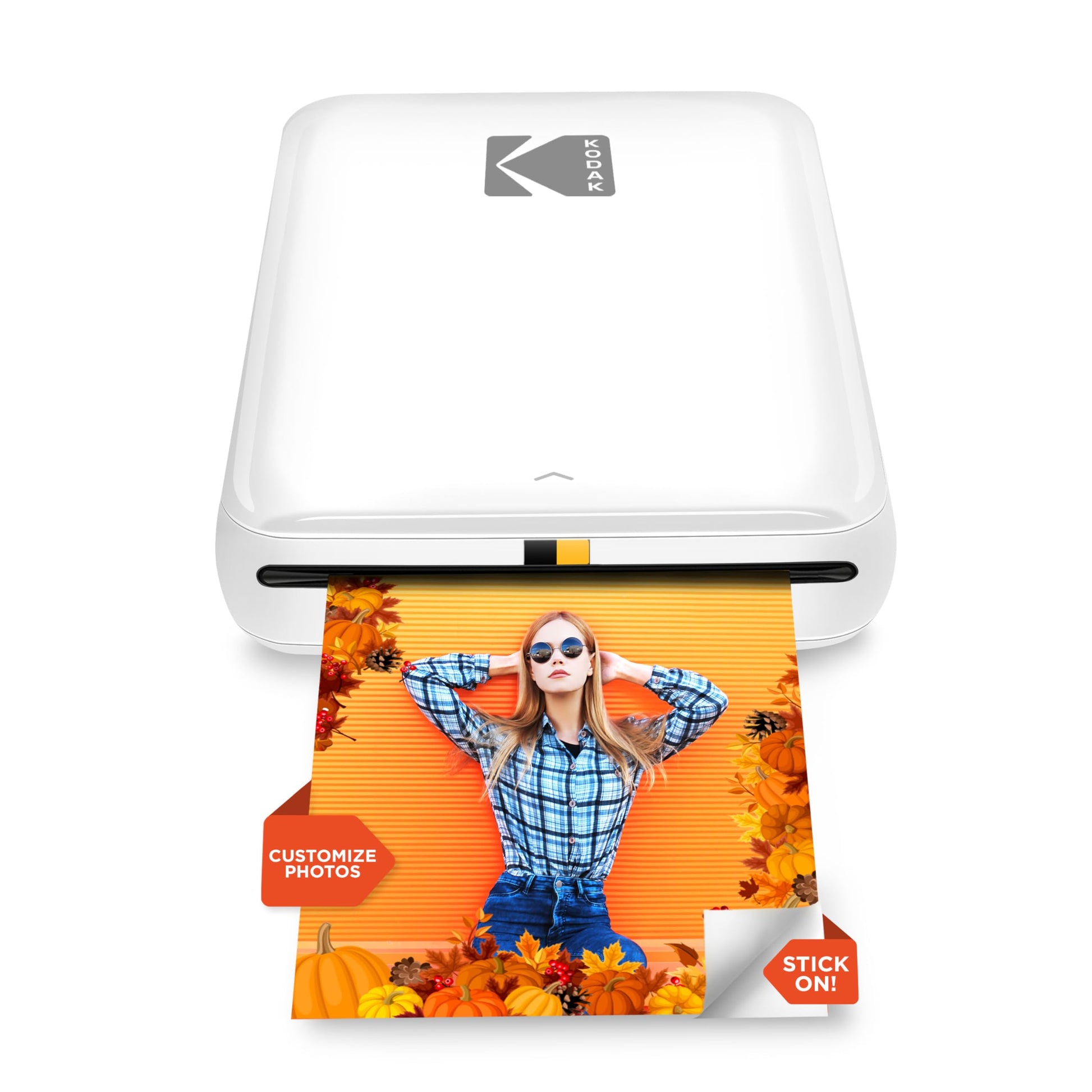 Kodak Step Wireless Mobile Photo Mini Printer (Blanco) Compatible con Dispositivos iOS y Android, NFC y Bluetooth
