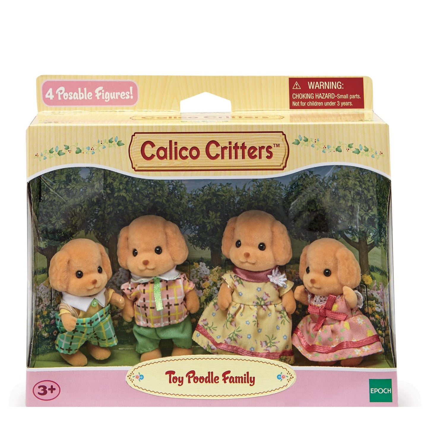 Calico Critters - Familia de caniches de juguete, 7,62 cm