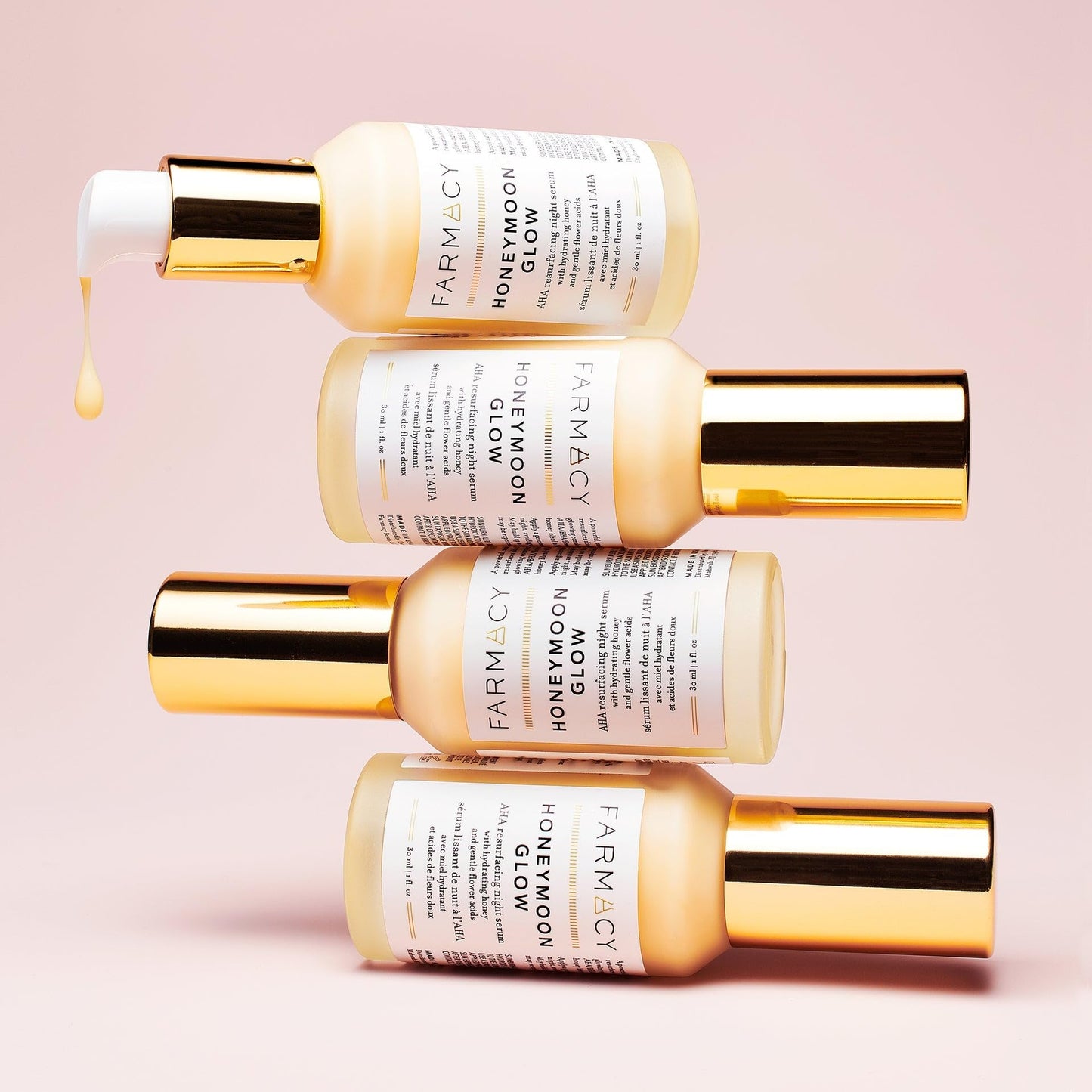 Sérum Nocturno Hidratante Farmacy Honeymoon Glow AHA para Líneas Finas y Arrugas