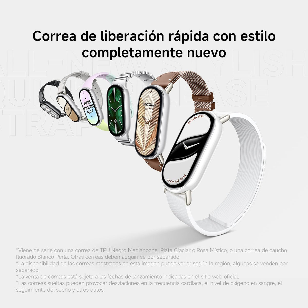 Smartwatch XIAOMI Band 10 Rosa 5ATM Compatible con iOS y Android
