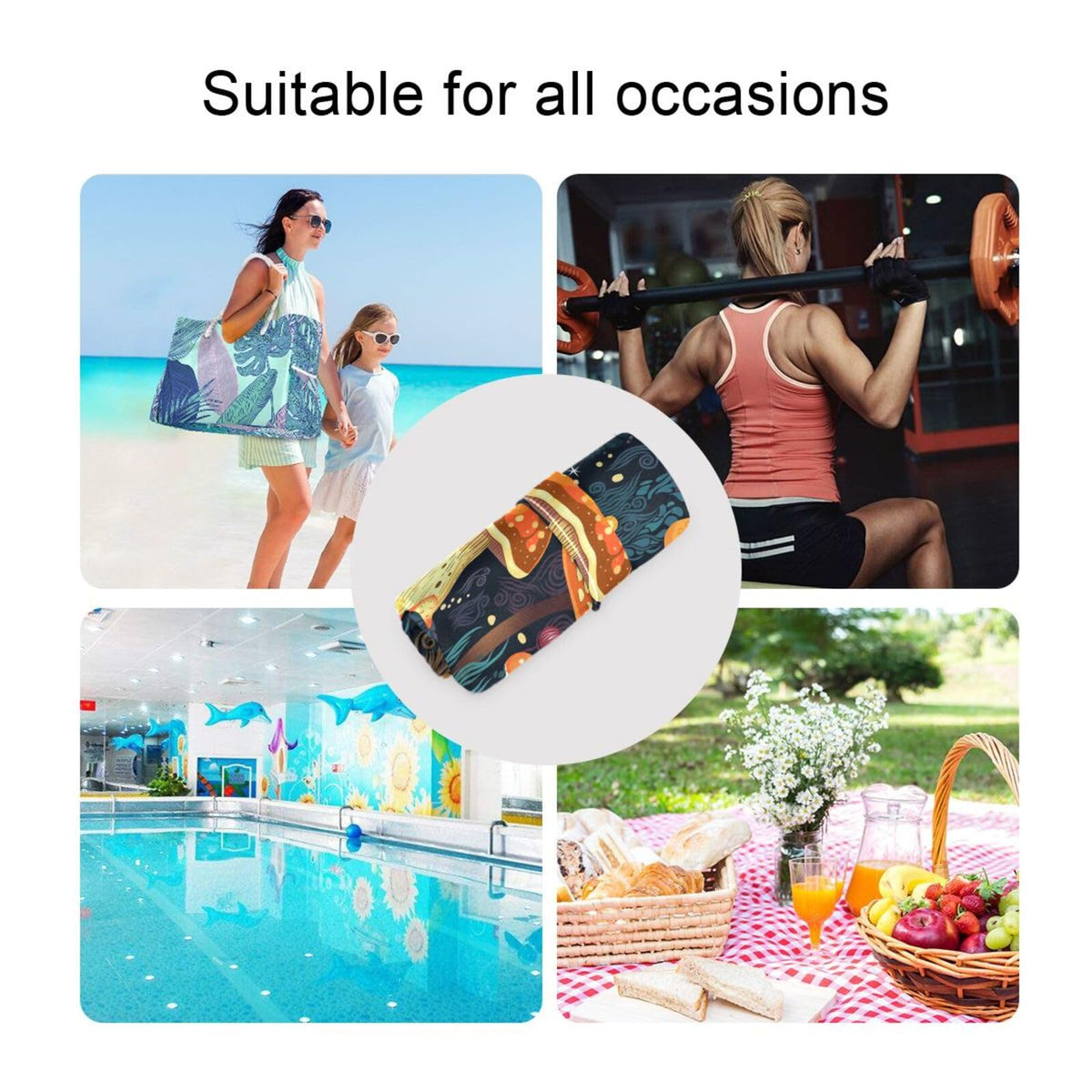 GOODOLD - Bolsa húmeda para pañales de tela para bebé, impermeable, reutilizable, con dos bolsillos con cierre para trajes de baño, 2 unidades