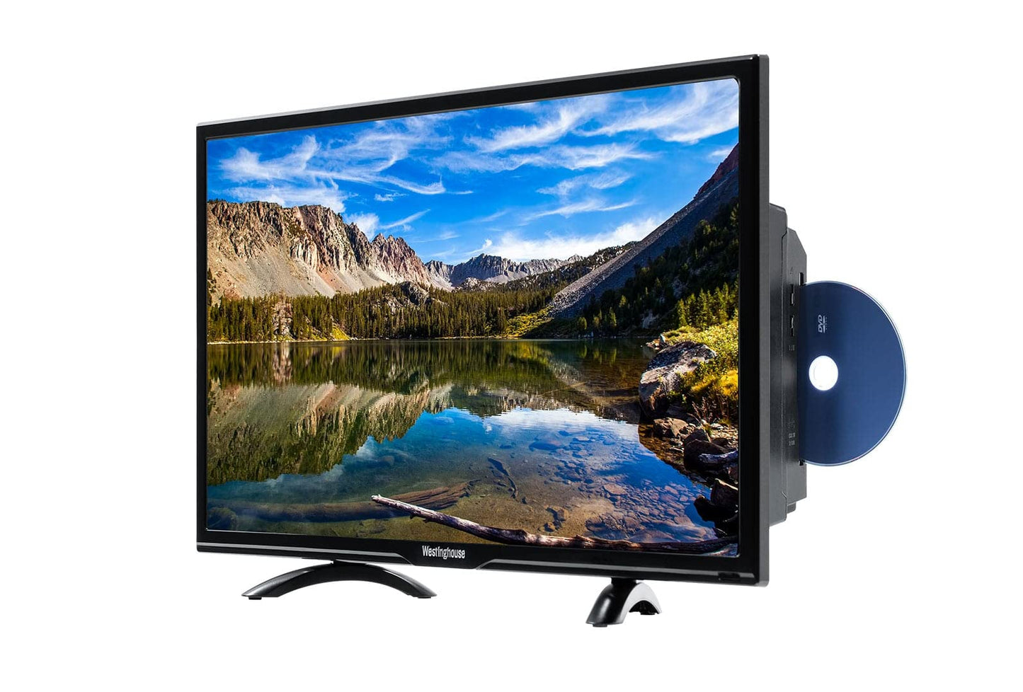 Westinghouse Television de 24" 720p LED HD Combo TV con DVD HDMI USB VGA Control Parental Frecuencia de actualización de 60Hz - WD24HX5201 (Reacondicionado)