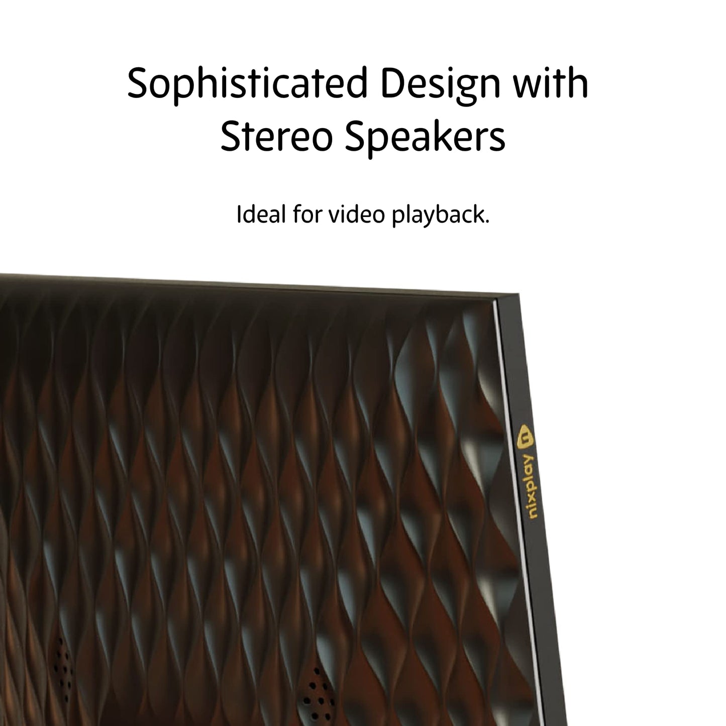 Marco de Fotos Nixplay Negro con Pantalla HD y Sensor de Movimiento