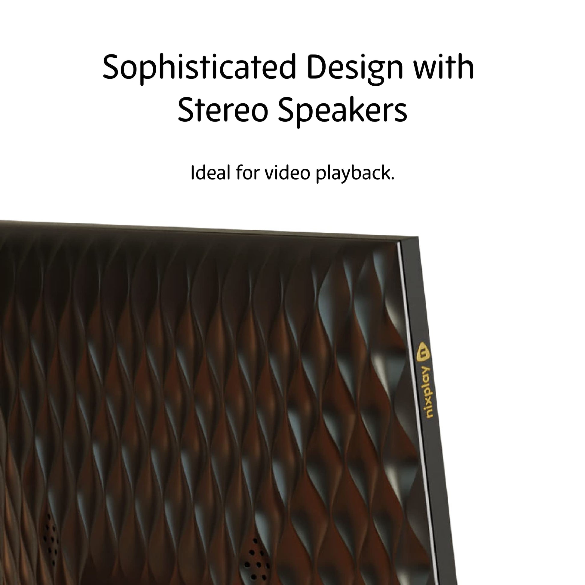 Marco de Fotos Nixplay Negro con Pantalla HD y Sensor de Movimiento