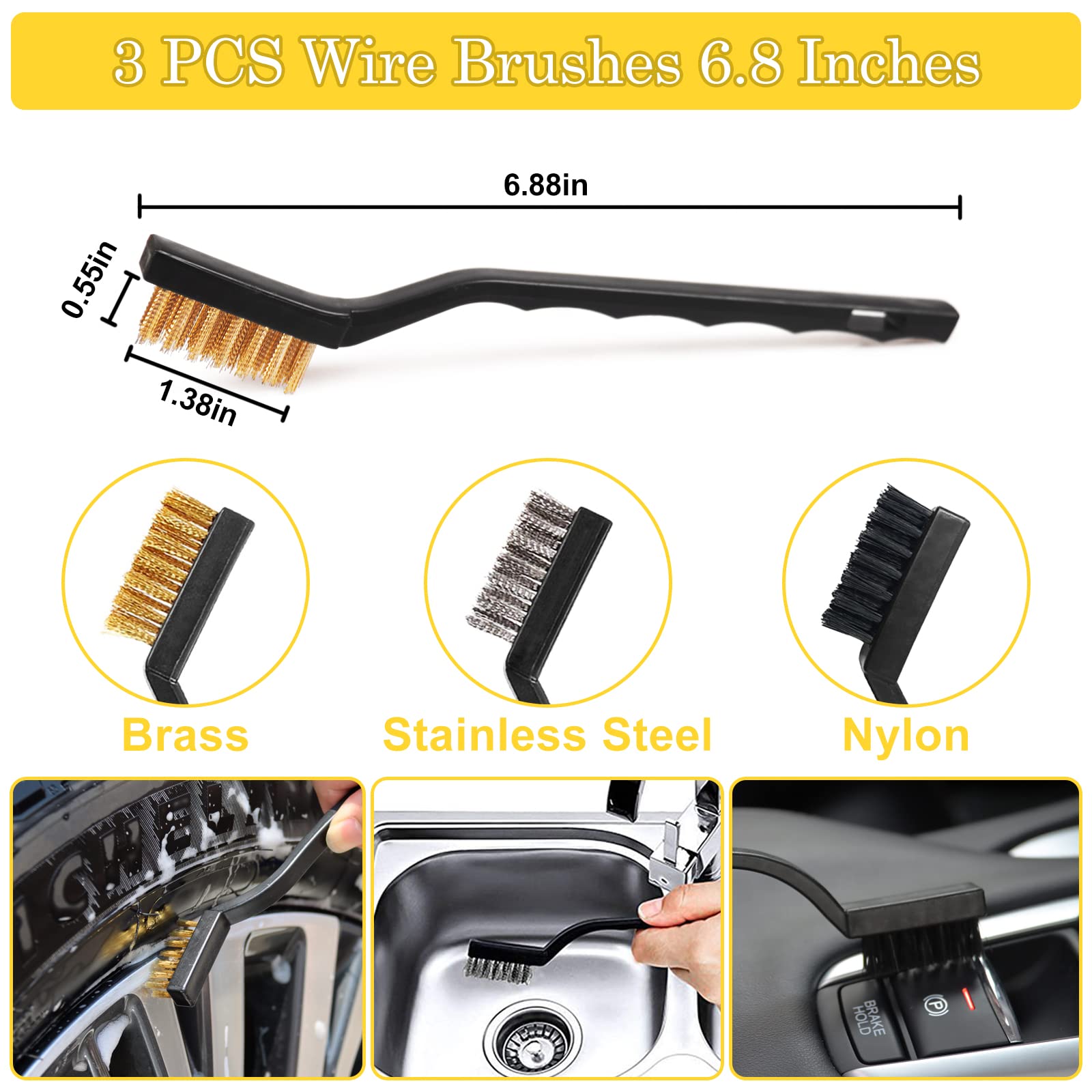 Kit de 27 piezas para detalles de automóviles, juego de cepillos para detalles de automóviles, cepillos para detalles de automóviles, kit de lavado de automóviles, accesorios de automóviles, kit de