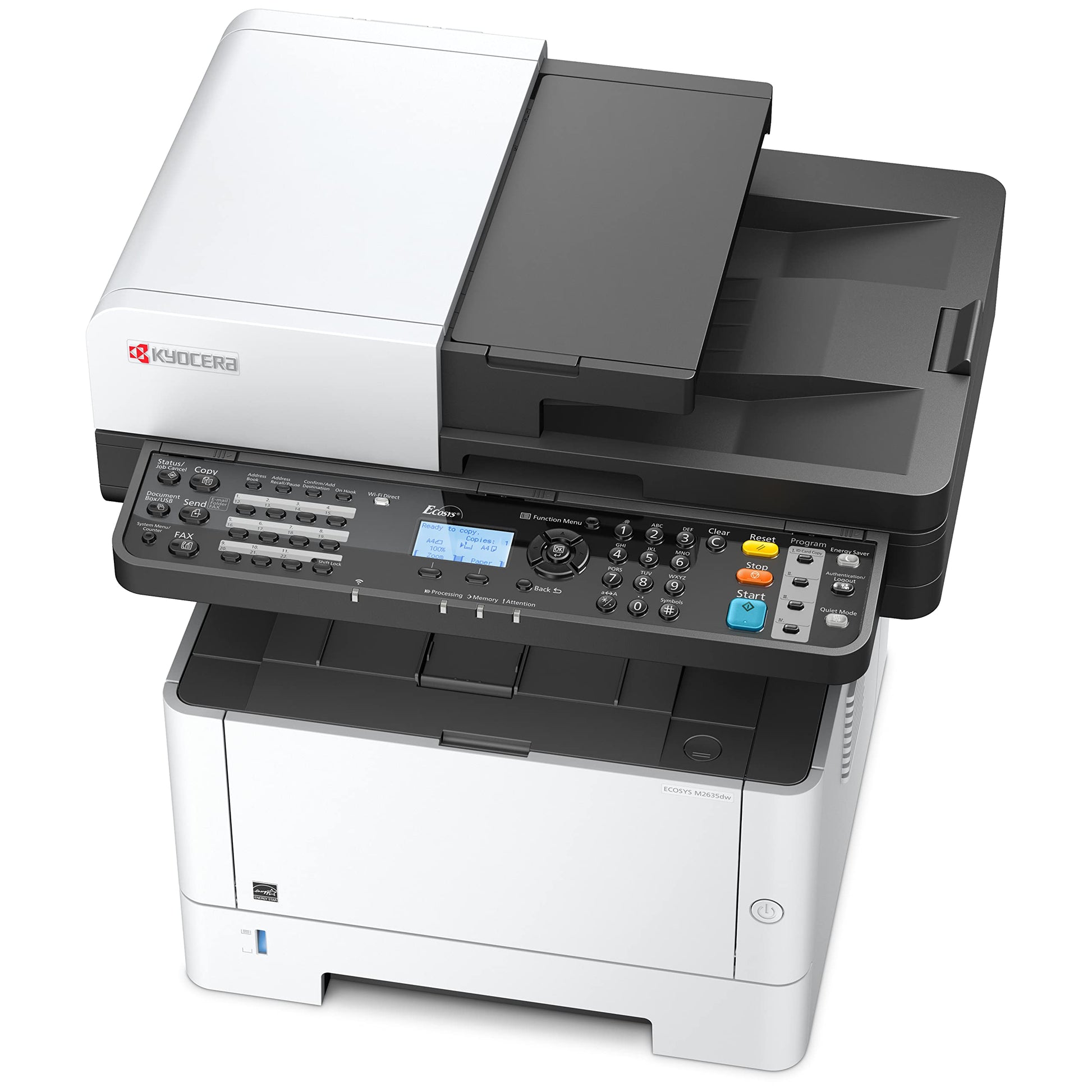Kyocera IMPKYC340 Multifuncional Monocromático M2635Dw, Laser, 20000 Páginas por Mes, 37 Ppm, 1200 X 1200 dpi, 512 MB
